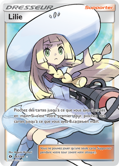 Carte Pokémon Dresseur Full Art Lilie 147/149 de la série Soleil & Lune