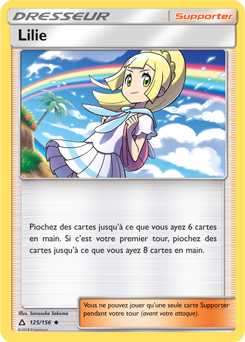 Carte Pokémon Peu commune Lilie 125/156 de la série Ultra Prisme