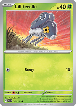 Carte Pokémon Communes Lilliterelle 13/182 de la série Faille Paradoxe