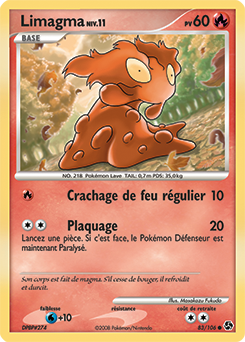 Carte Pokémon Commune Limagma 83/106 de la série Duels au Sommet