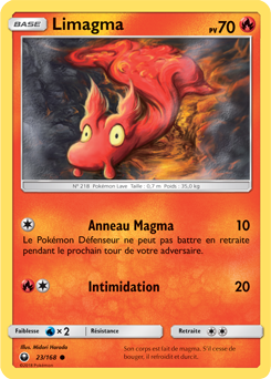 Carte Pokémon Commune Limagma 23/168 de la série Tempête Céleste