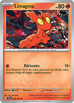 Carte Pokémon Limagma 28/162 de la série Forces Temporelles en vente au meilleur prix