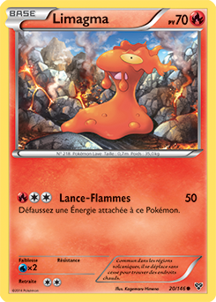 Carte Pokémon Commune Limagma 20/146 de la série X&Y