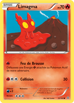 Carte Pokémon Limagma 22/160 de la série Primo Choc en vente au meilleur prix