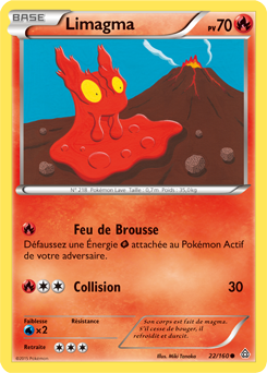 Carte Pokémon Commune Limagma 22/160 de la série Primo Choc