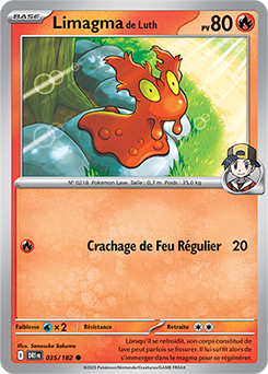 Carte Pokémon Communes Limagma de Luth 35/182 de la série Rivalités Destinées