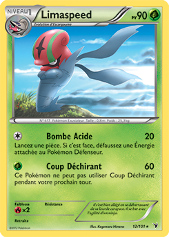 Carte Pokémon Rare Limaspeed 12/101 de la série Nobles Victoires