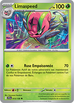 Carte Pokémon Peu commune Limaspeed 13/159 de la série Aventures Ensemble