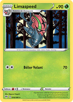 Carte Pokémon Limaspeed 10/189 de la série Ténèbres Embrasées en vente au meilleur prix