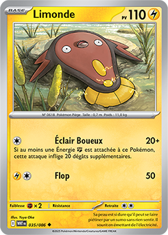 Carte Pokémon Peu commune Limonde 35/86 de la série Flamme Blanche