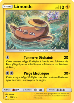 Carte Pokémon Limonde 56/214 de la série Alliance Infallible en vente au meilleur prix