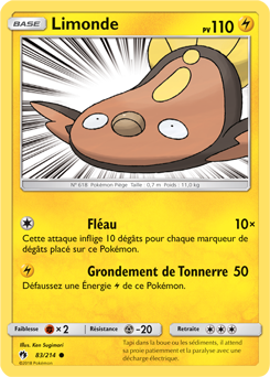 Carte Pokémon Commune Limonde 83/214 de la série Tonnerre Perdu