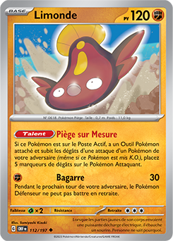 Carte Pokémon Limonde 112/197 de la série Flammes Obsidiennes en vente au meilleur prix