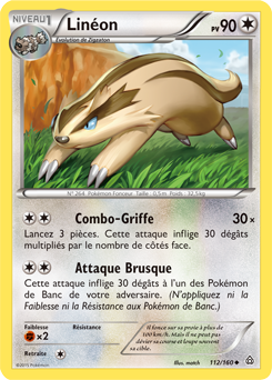 Carte Pokémon Linéon 112/160 de la série Primo Choc en vente au meilleur prix