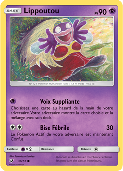 Carte Pokémon Commune Lippoutou 38/73 de la série Légendes Brillantes