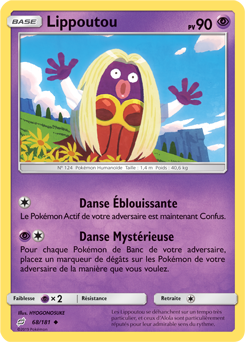 Carte Pokémon Lippoutou 68/181 de la série Duo de Choc en vente au meilleur prix