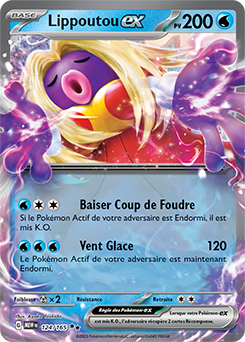 Carte Pokémon Lippoutou ex 124/165 de la série 151 en vente au meilleur prix