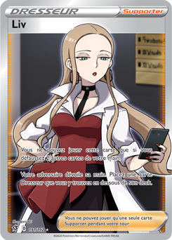 Carte Pokémon Dresseur Full Art Liv 191/192 de la série Clash des Rebelles