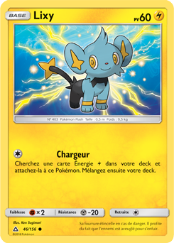 Carte Pokémon Commune Lixy 46/156 de la série Ultra Prisme