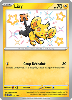 Carte Pokémon Lixy 135/91 de la série Destinées de Paldea en vente au meilleur prix
