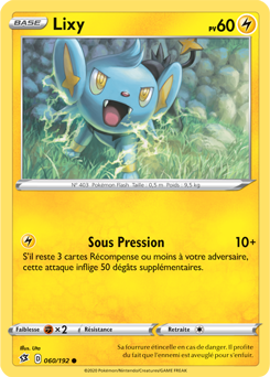 Carte Pokémon Commune Lixy 60/192 de la série Clash des Rebelles