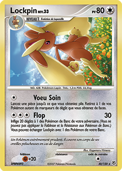 Carte Pokémon Lockpin 30/130 de la série Diamant & Perle en vente au meilleur prix