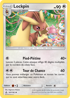 Carte Pokémon Lockpin 107/156 de la série Ultra Prisme en vente au meilleur prix