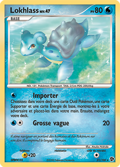 Carte Pokémon Rare Lokhlass 21/106 de la série Duels au Sommet