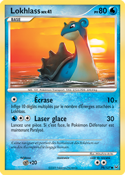 Carte Pokémon Lokhlass 79/127 de la série Platine en vente au meilleur prix