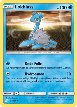 Carte Pokémon Lokhlass 31/181 de la série Duo de Choc en vente au meilleur prix