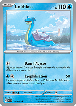 Carte Pokémon Lokhlass 16/91 de la série Destinées de Paldea en vente au meilleur prix