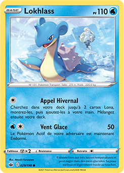 Carte Pokémon Lokhlass 29/198 de la série Règne de Glace en vente au meilleur prix