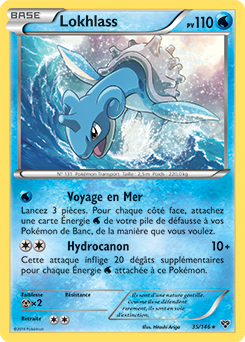 Carte Pokémon Holographique Rare Lokhlass 35/146 de la série X&Y
