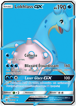 Carte Pokémon Pokémon Full Art Lokhlass GX 139/149 de la série Soleil & Lune