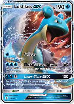 Carte Pokémon Pokémon GX Lokhlass GX 35/149 de la série Soleil & Lune