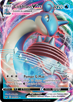 Carte Pokémon Lokhlass VMAX 50/202 de la série Épée et Bouclier en vente au meilleur prix