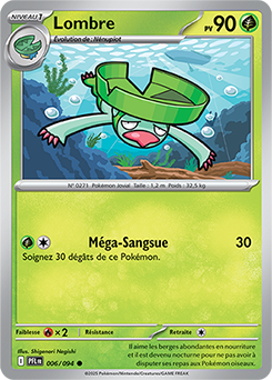 Carte Pokémon Communes Lombre 6/94 de la série Flammes Fantasmagoriques