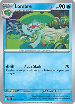 Carte Pokémon Communes Lombre 36/159 de la série Aventures Ensemble