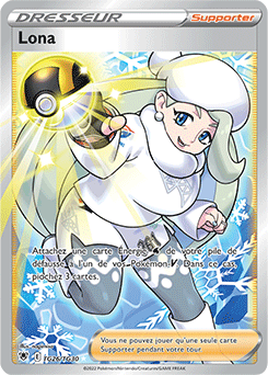 Carte Pokémon Dresseur Full Art Lona TG26/TG30 de la série Astres Radieux