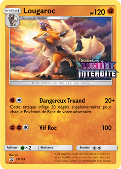 Carte Pokémon Lougaroc SM118 de la série Promos Soleil et Lune en vente au meilleur prix