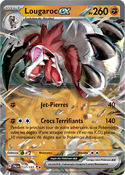 Carte Pokémon Lougaroc ex 117/193 de la série Évolutions à Paldea en vente au meilleur prix