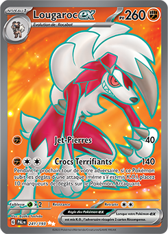 Carte Pokémon Lougaroc ex 241/193 de la série Évolutions à Paldea en vente au meilleur prix