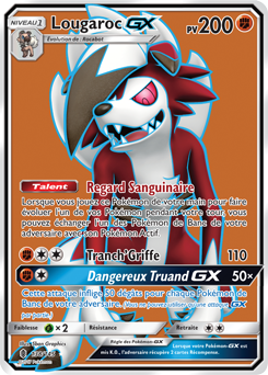 Carte Pokémon Lougaroc GX 138/145 de la série Gardiens Ascendants en vente au meilleur prix