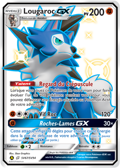 Carte Pokémon Lougaroc GX SV67/SV94 de la série Destinées Occultes en vente au meilleur prix