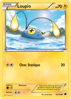 Carte Pokémon Loupio 35/116 de la série Glaciation Plasma en vente au meilleur prix