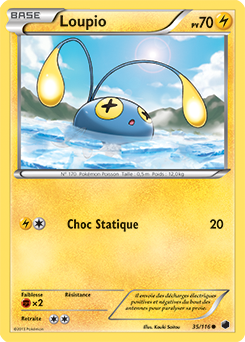 Carte Pokémon Commune Loupio 35/116 de la série Glaciation Plasma