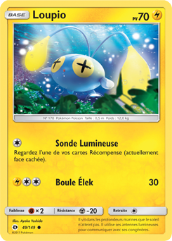 Carte Pokémon Commune Loupio 49/149 de la série Soleil & Lune
