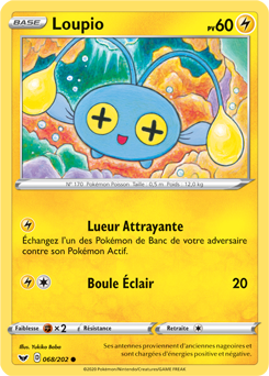 Carte Pokémon Loupio 68/202 de la série Épée et Bouclier en vente au meilleur prix