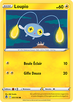Carte Pokémon Communes Loupio 051/195 de la série Tempête Argentée