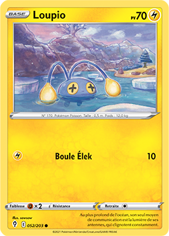 Carte Pokémon Communes Loupio 52/203 de la série Évolution Céleste